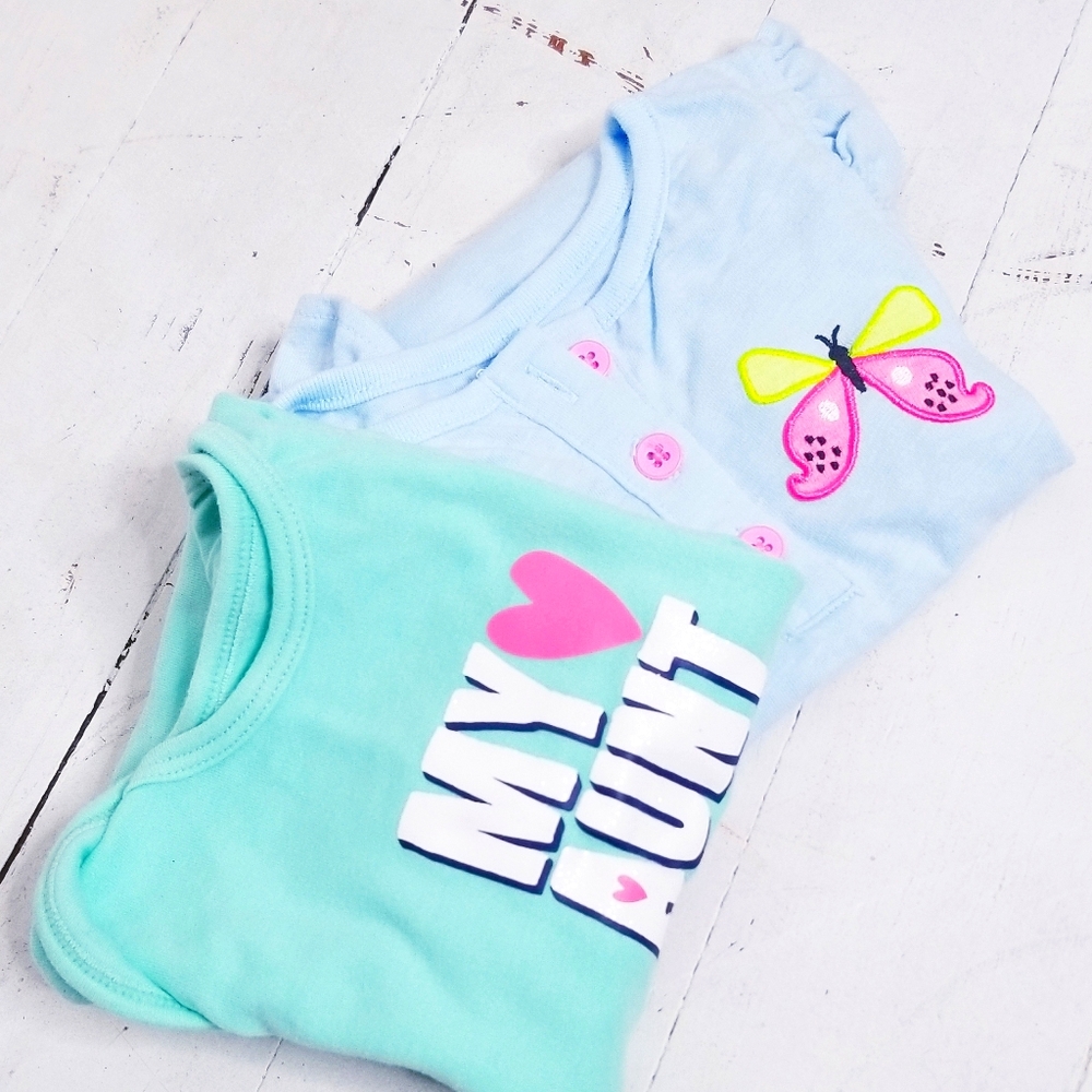 2 pieces 18 months baby girl Onesies